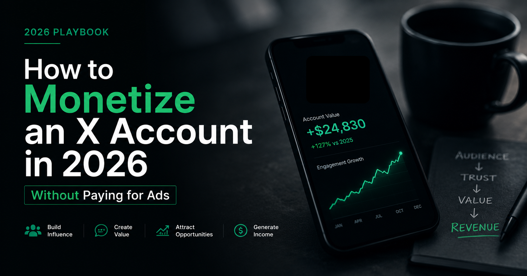 How to Monetize an X Account in 2026 Without Paying for Ads