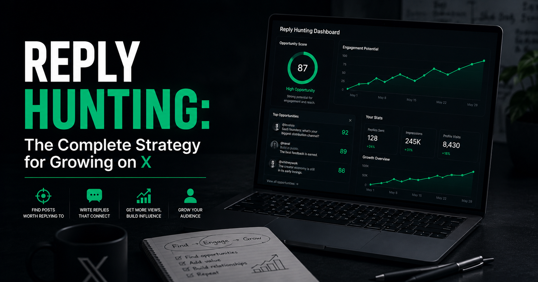Reply Hunting: The Complete Strategy for Growing on X (2026)