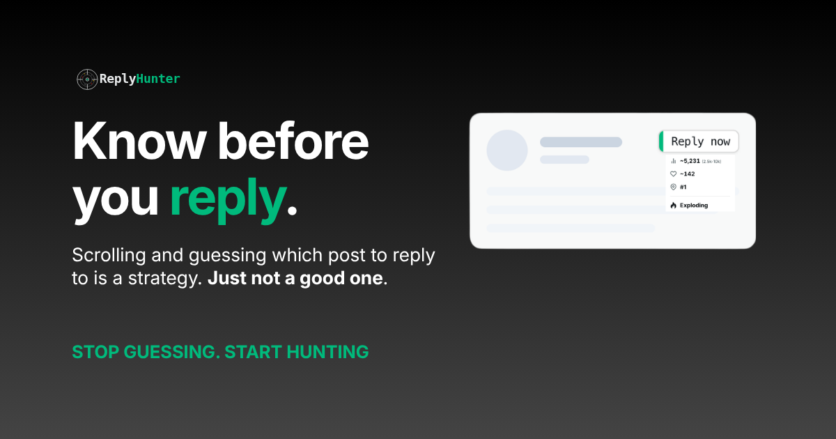 ReplyHunter Banner